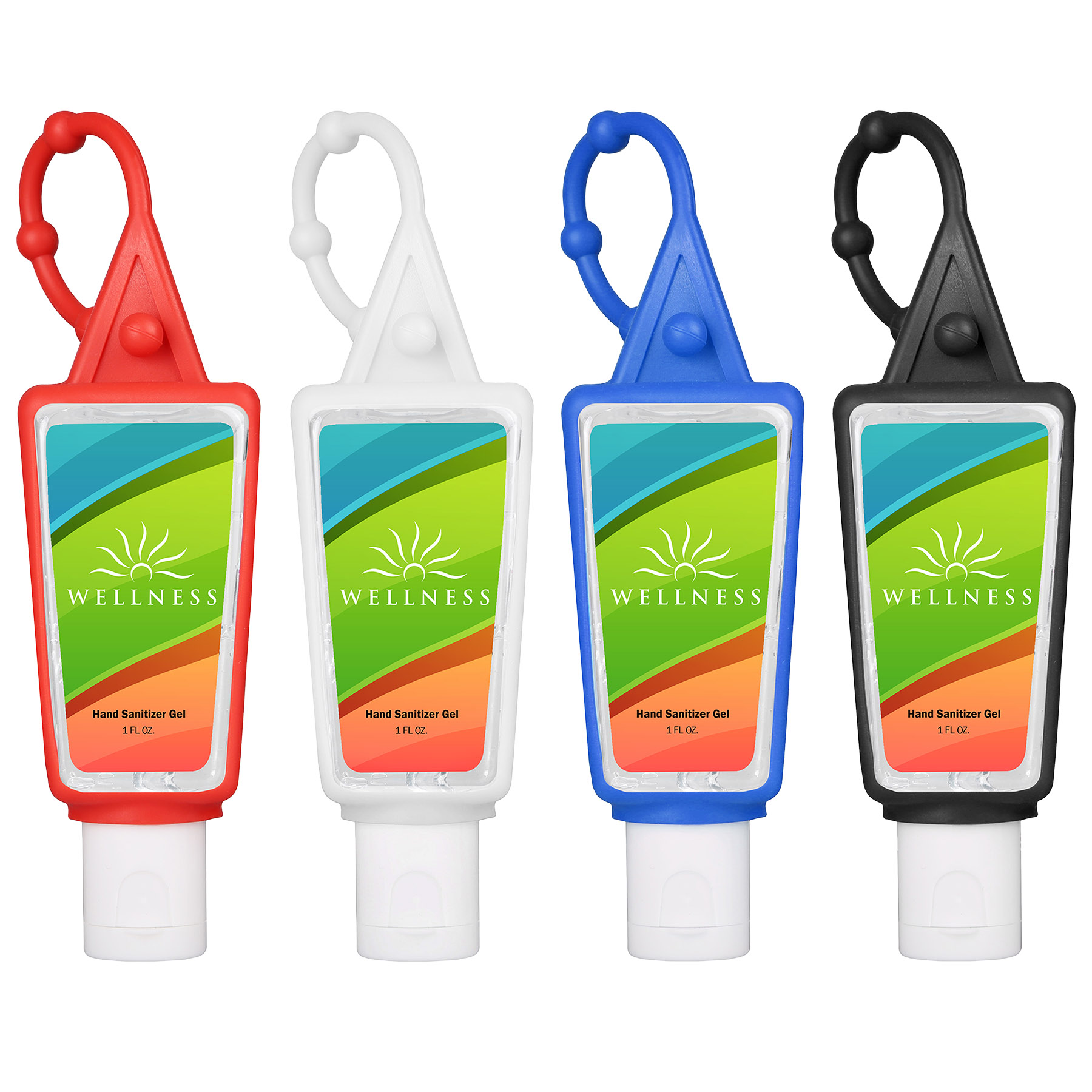 Hand Sanitizer Gel: 1 oz Bottle with Carabiner 5