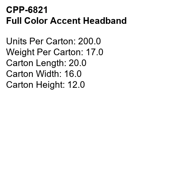 Full Color Accent Headband 4