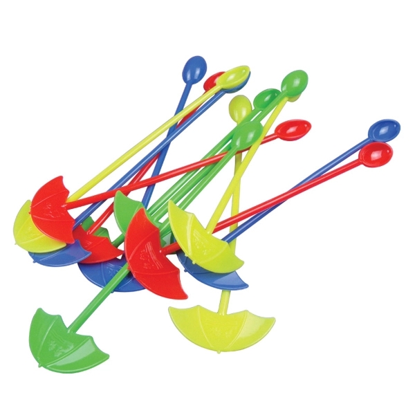 Umbrella plastic wine mixing stick 2