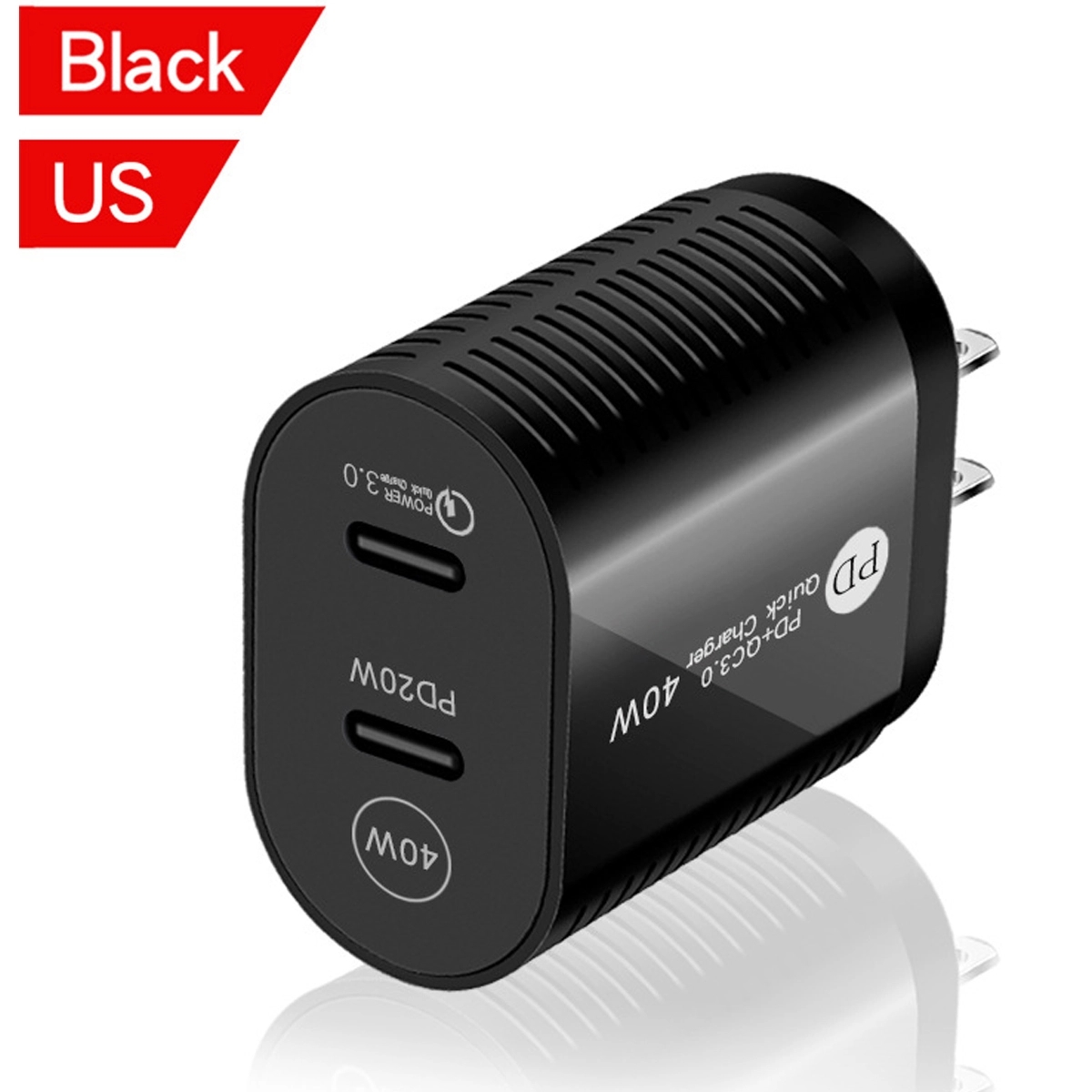 Usb C Wall Charger 40W 2-Ports 3