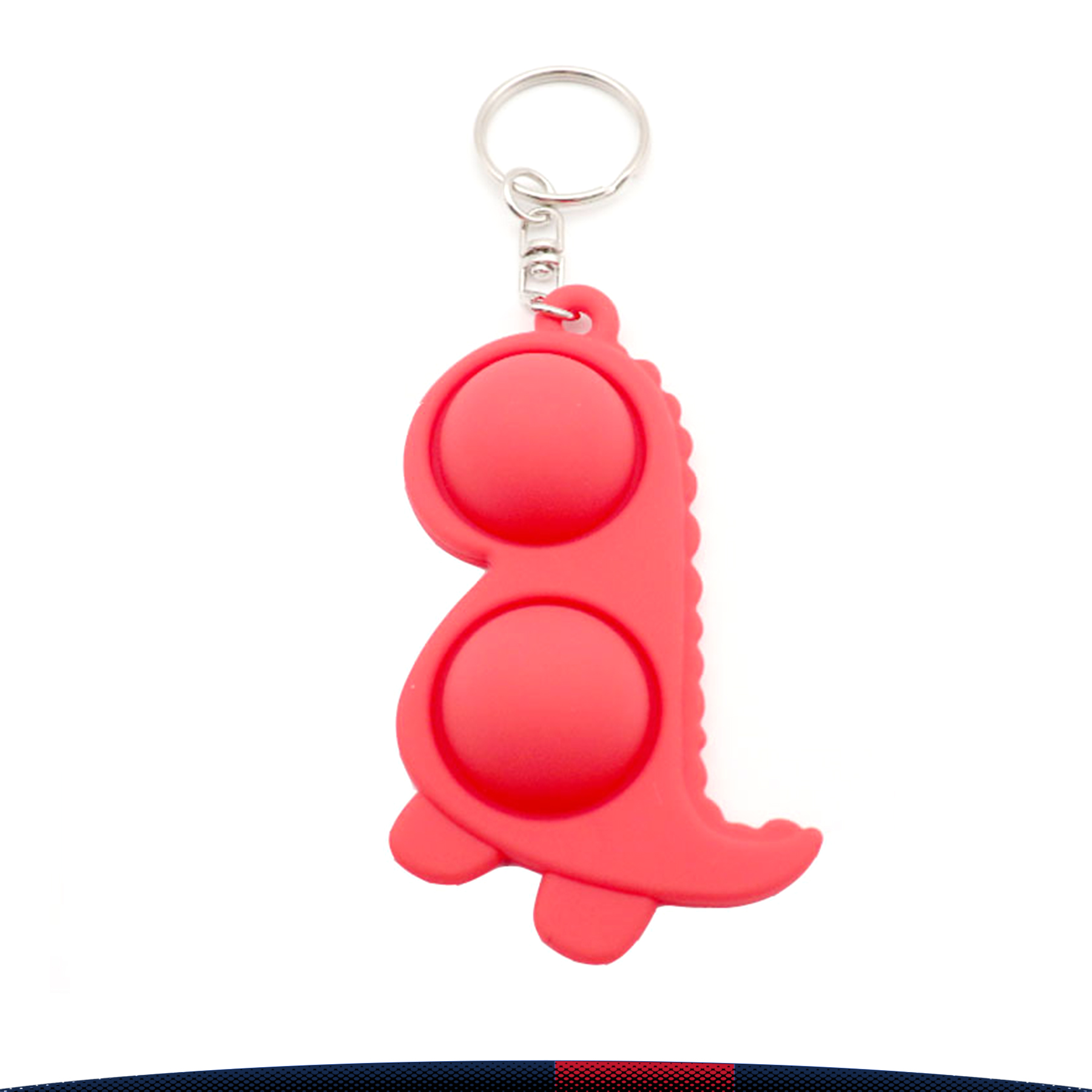Dinosaur Push Pop Bubble Keychain 3