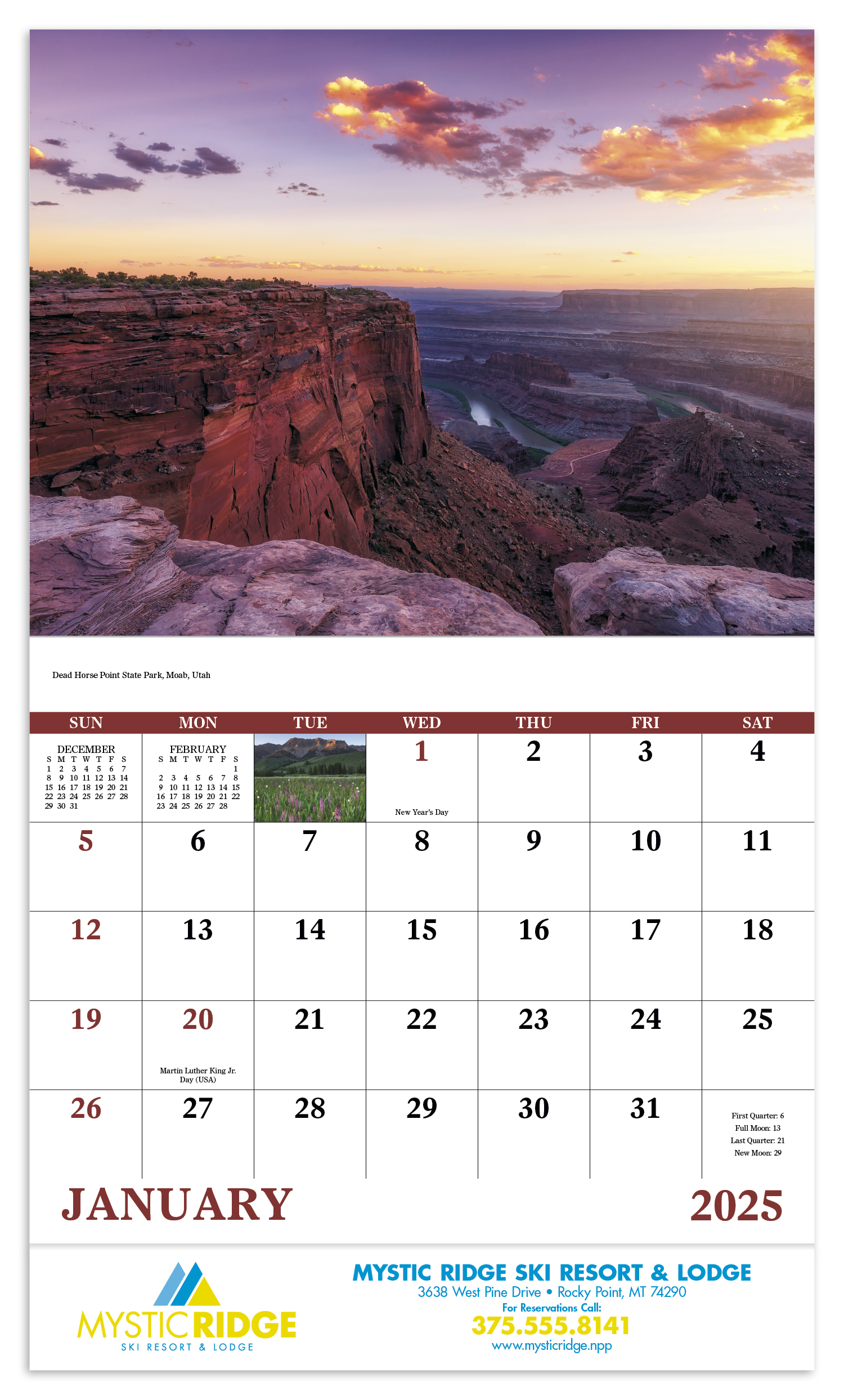 Good Value™ Rocky Mountains - Stapled Calendar 14