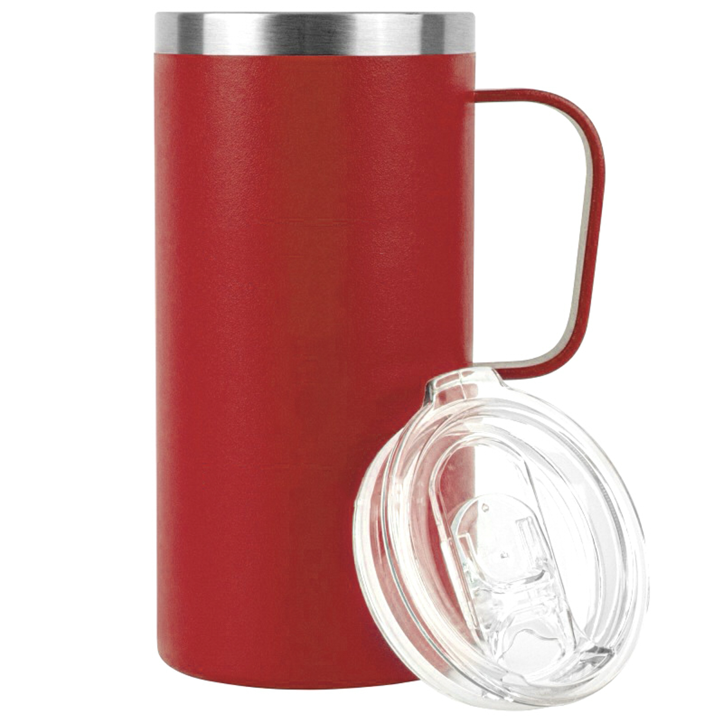 20oz. Stainless Steel Vacuum Travel Mug with Handle 6
