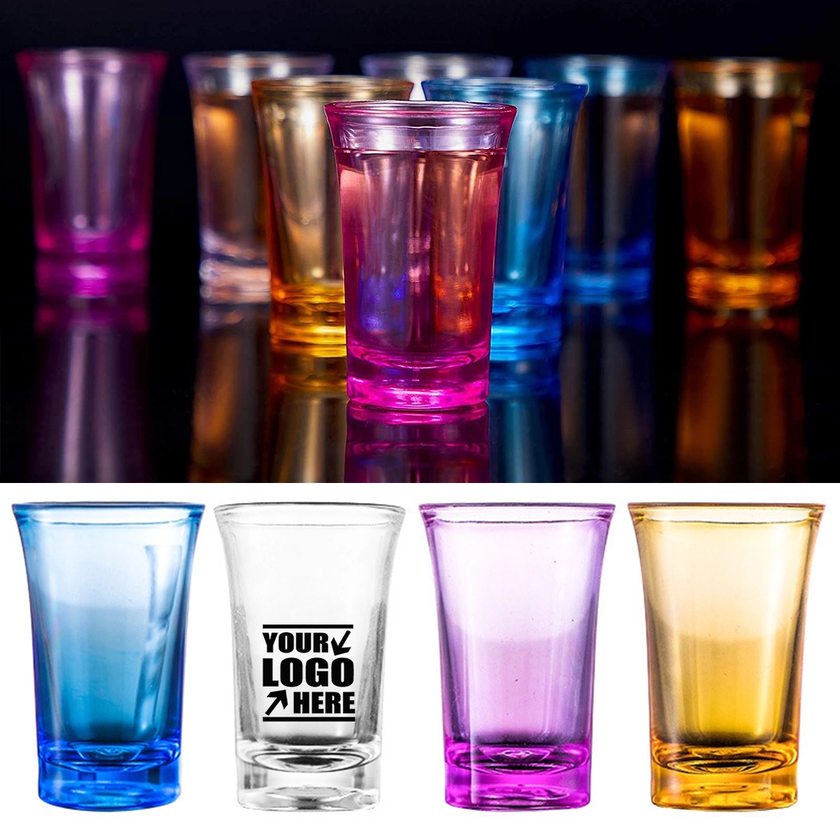1.2Oz Acrylic Colorful Shot Glasses 2