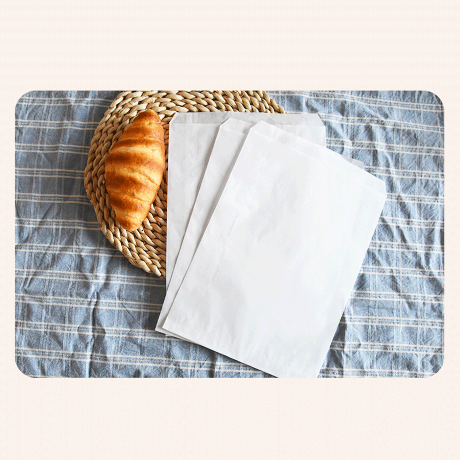 semi-transparent Grassin Clothing food Parts Paper Bag 11