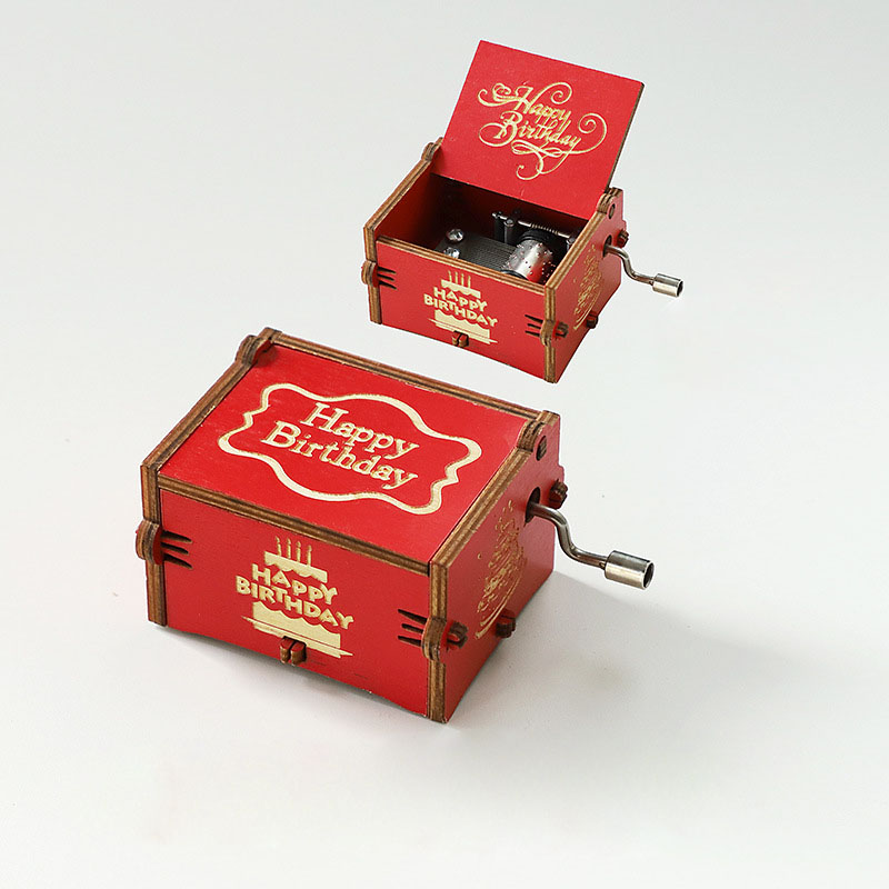 Wooden Hand-cranked Music Box 8