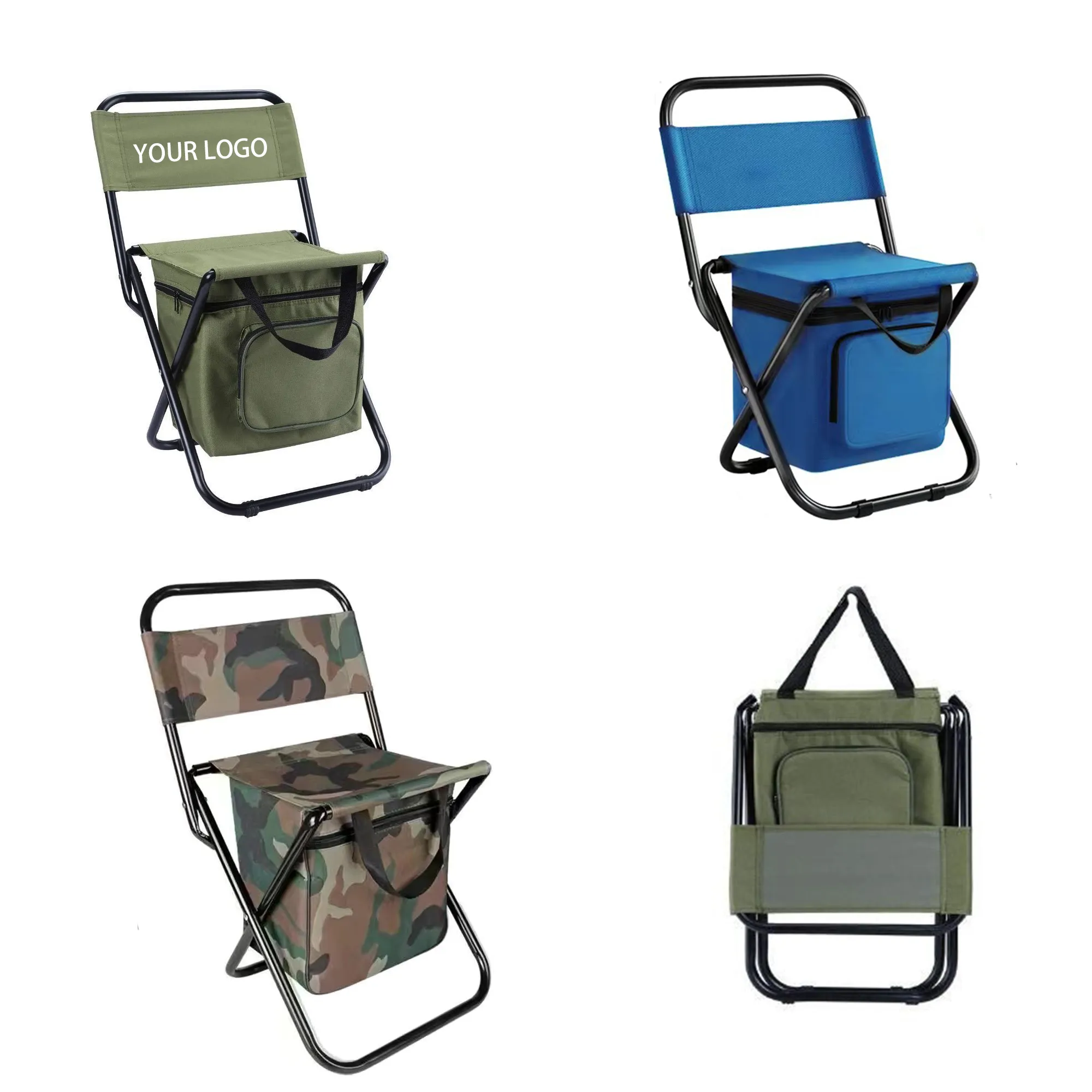 Foldable Chair with Cooler Bag