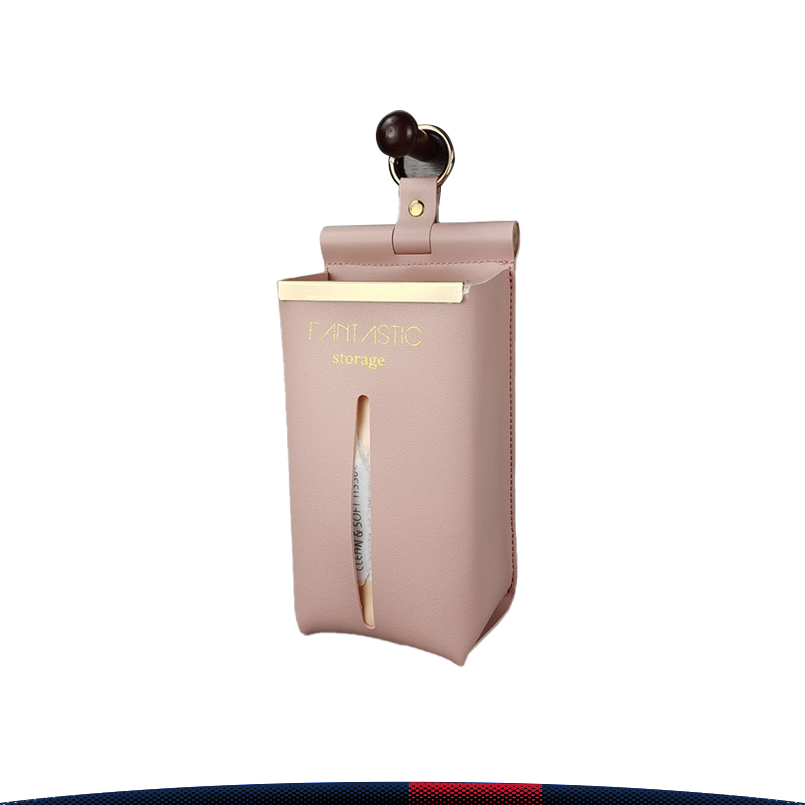 Wall-Mounted PU Leather Tissue Box 19