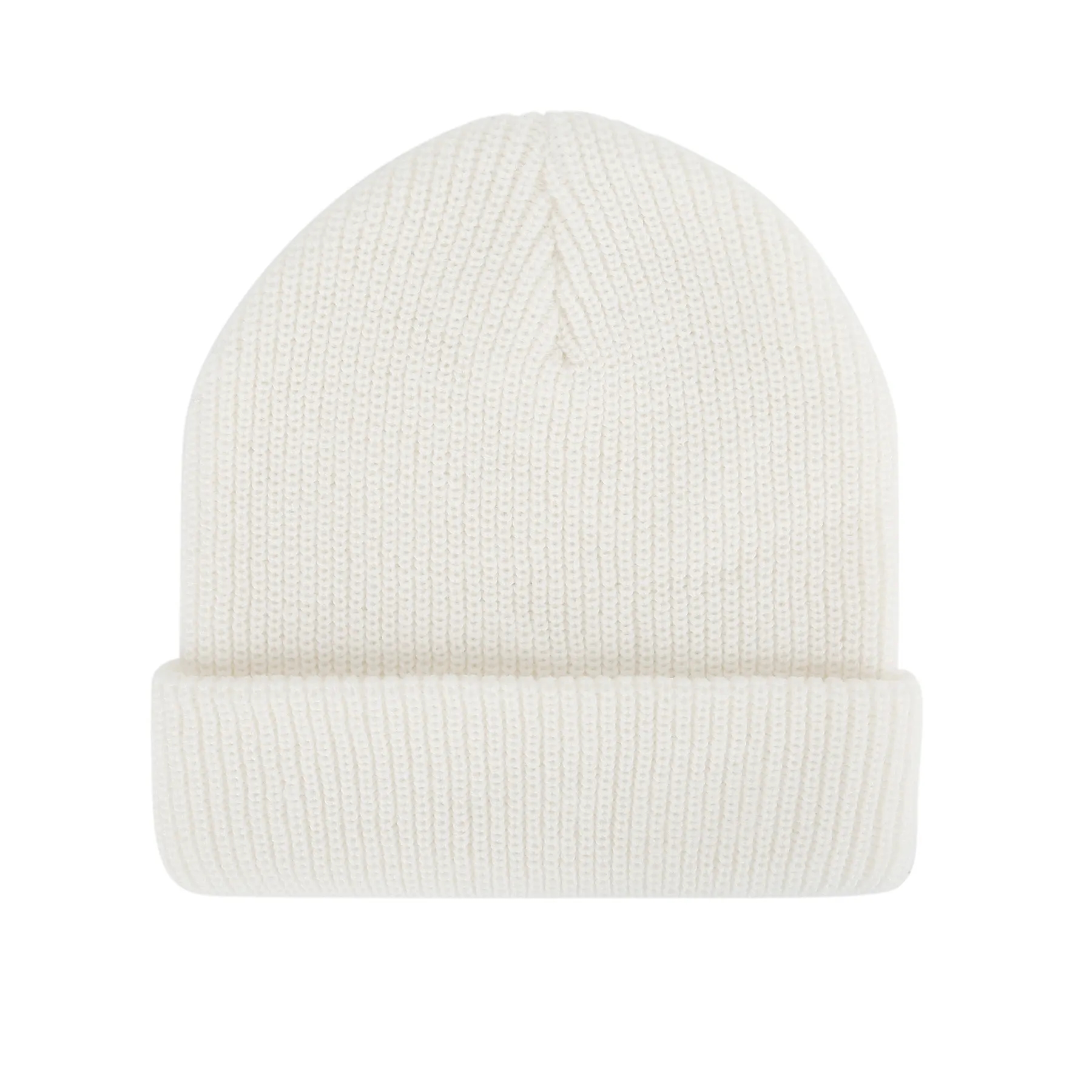 Cuffed Knit Beanie With Faux Leather Patch 3