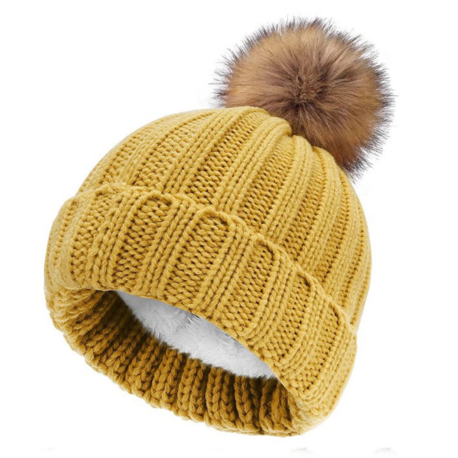 Custom Thick Knitted Multiple Color Blend Beanie Winter Hat 9