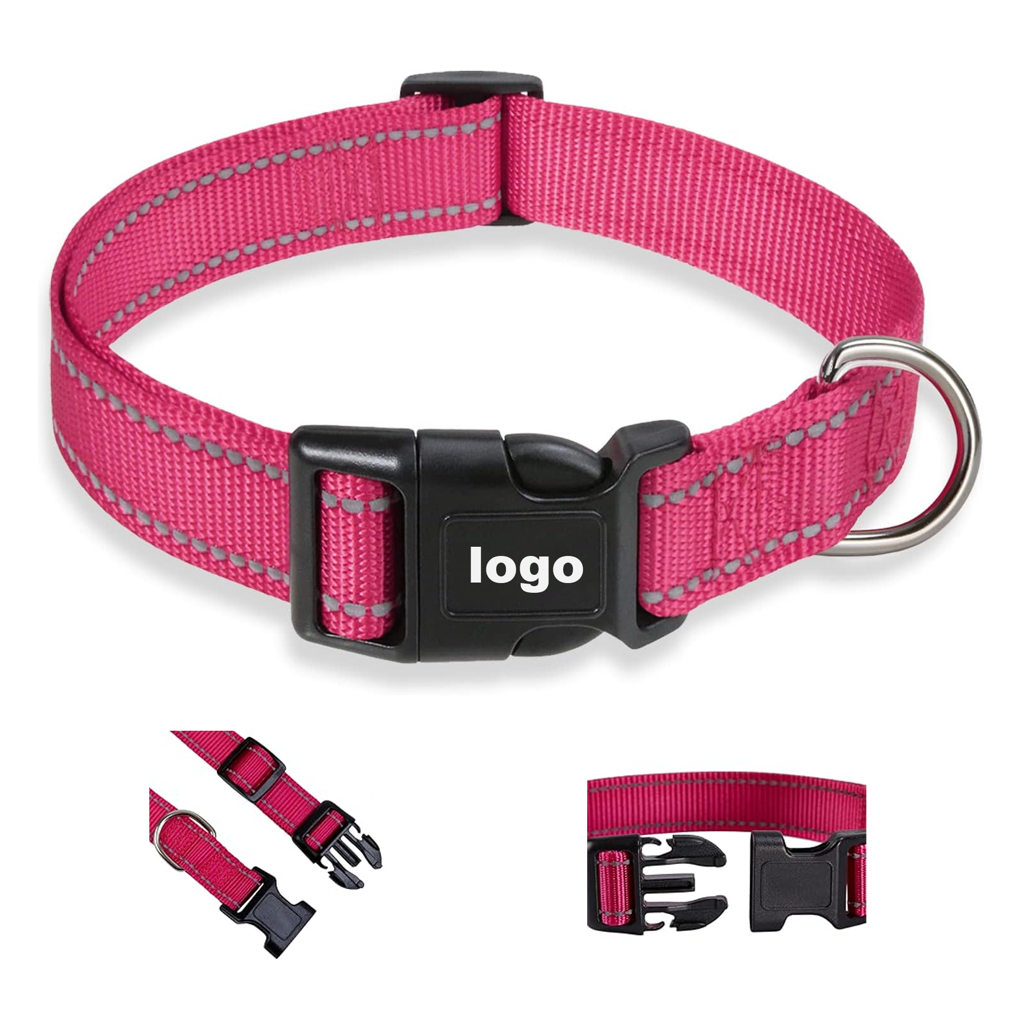 Customizable Logo Nylon Pet Collar 4