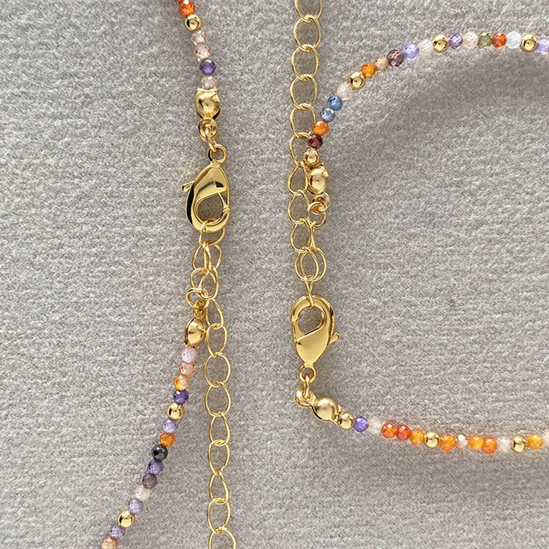 Brass Colorful beaded butterfly necklace bracelet set 6