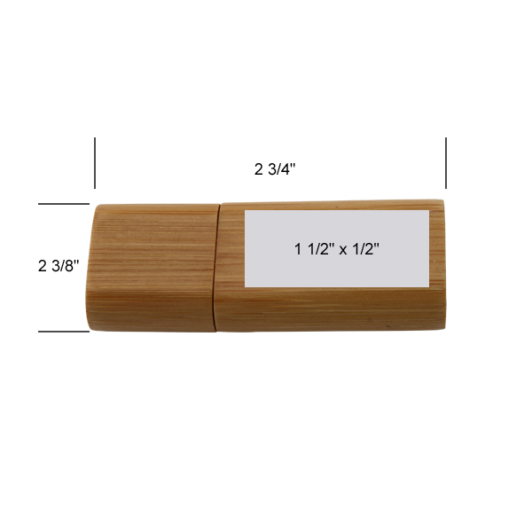 Bonnie Carbonized Bamboo Curved-Edge USB 3