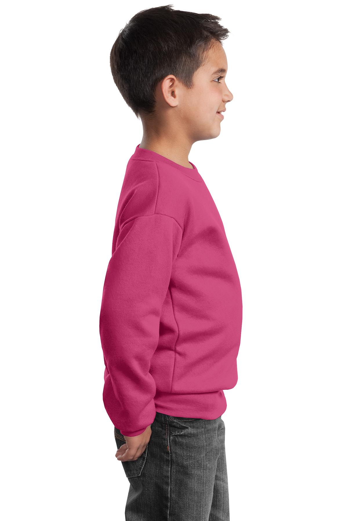 Port & Company® Youth Core Fleece Crewneck Sweatshirt 8