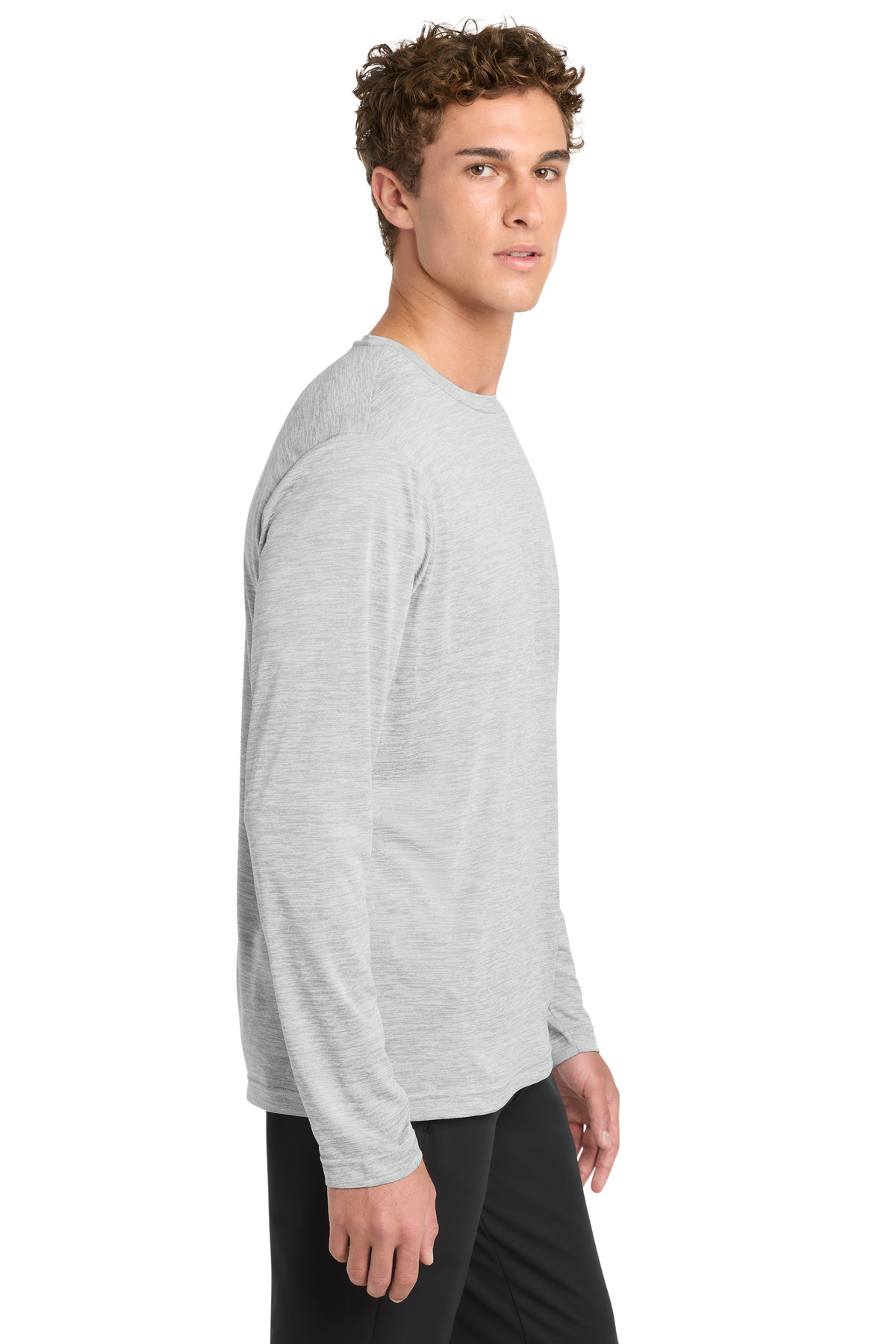 Sport-Tek PosiCharge Long Sleeve Electric Heather Tee. ST390LS 14