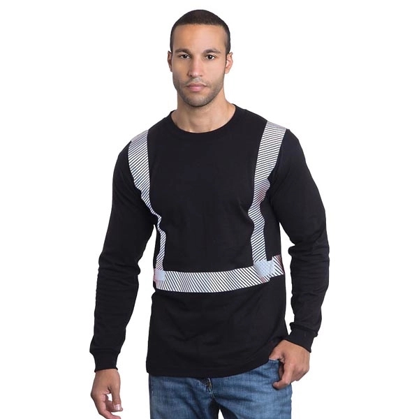 Hi-Visibility 100% Cotton L/S Crew Tee 2