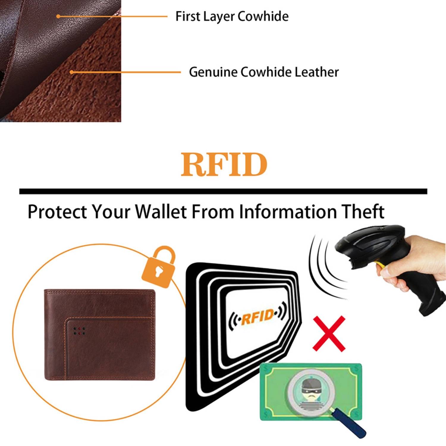 Genuine Leather Wallet For Men 8
