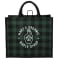 Buffalo Plaid Printed Jute Tote 20