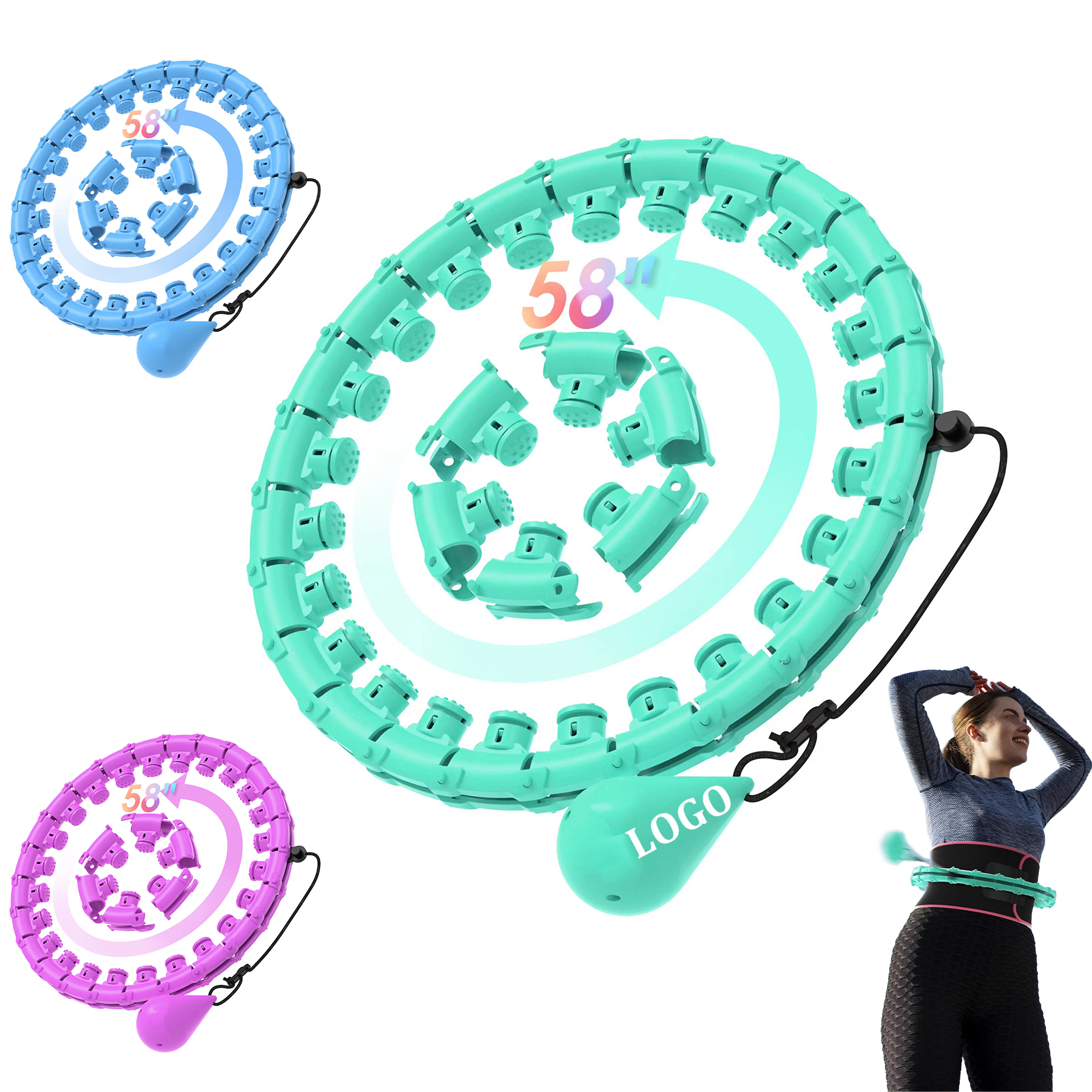 Weighted Hula Circle for Adults Weight Loss 3