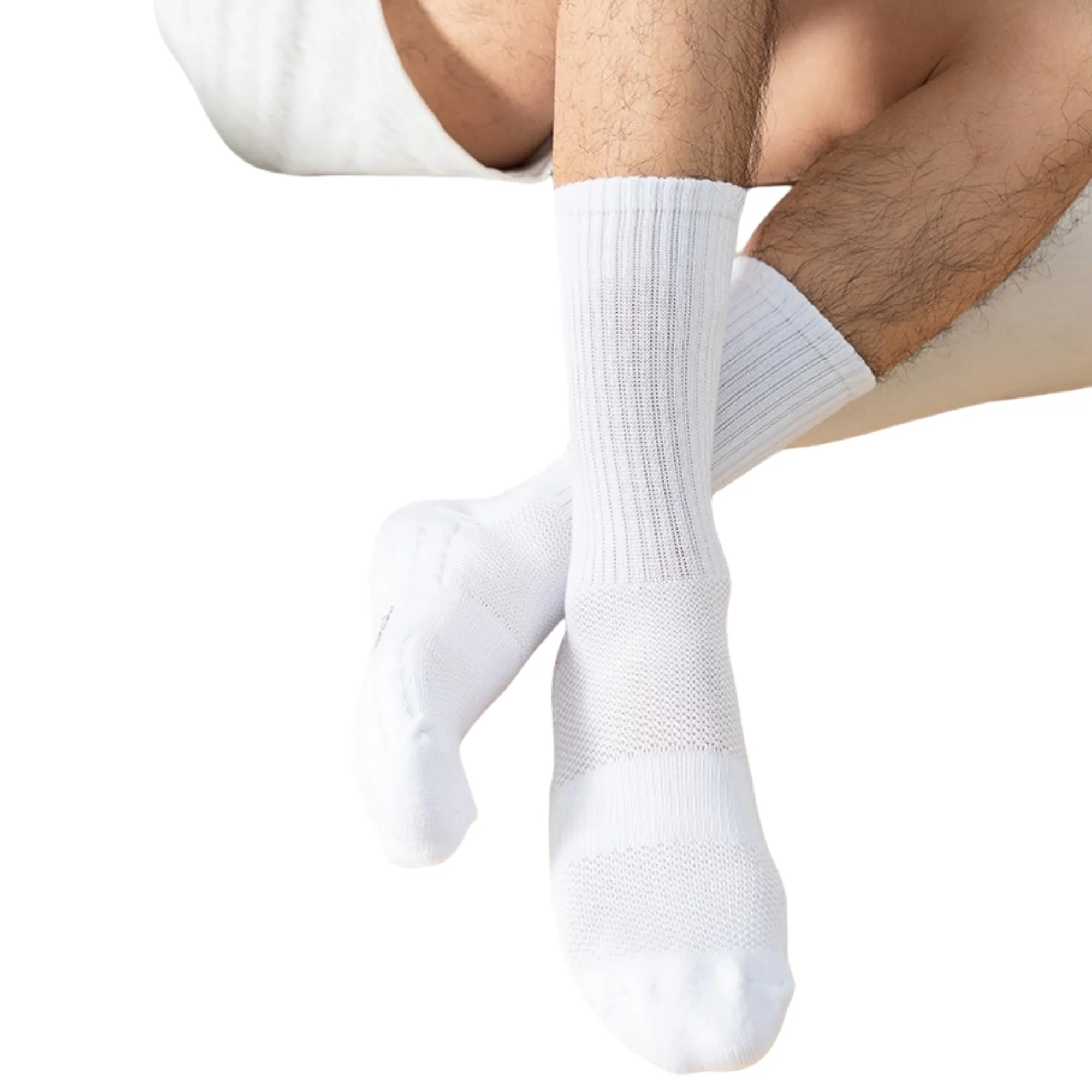 Classic Solid Color Mid Tube Cotton Sock 2