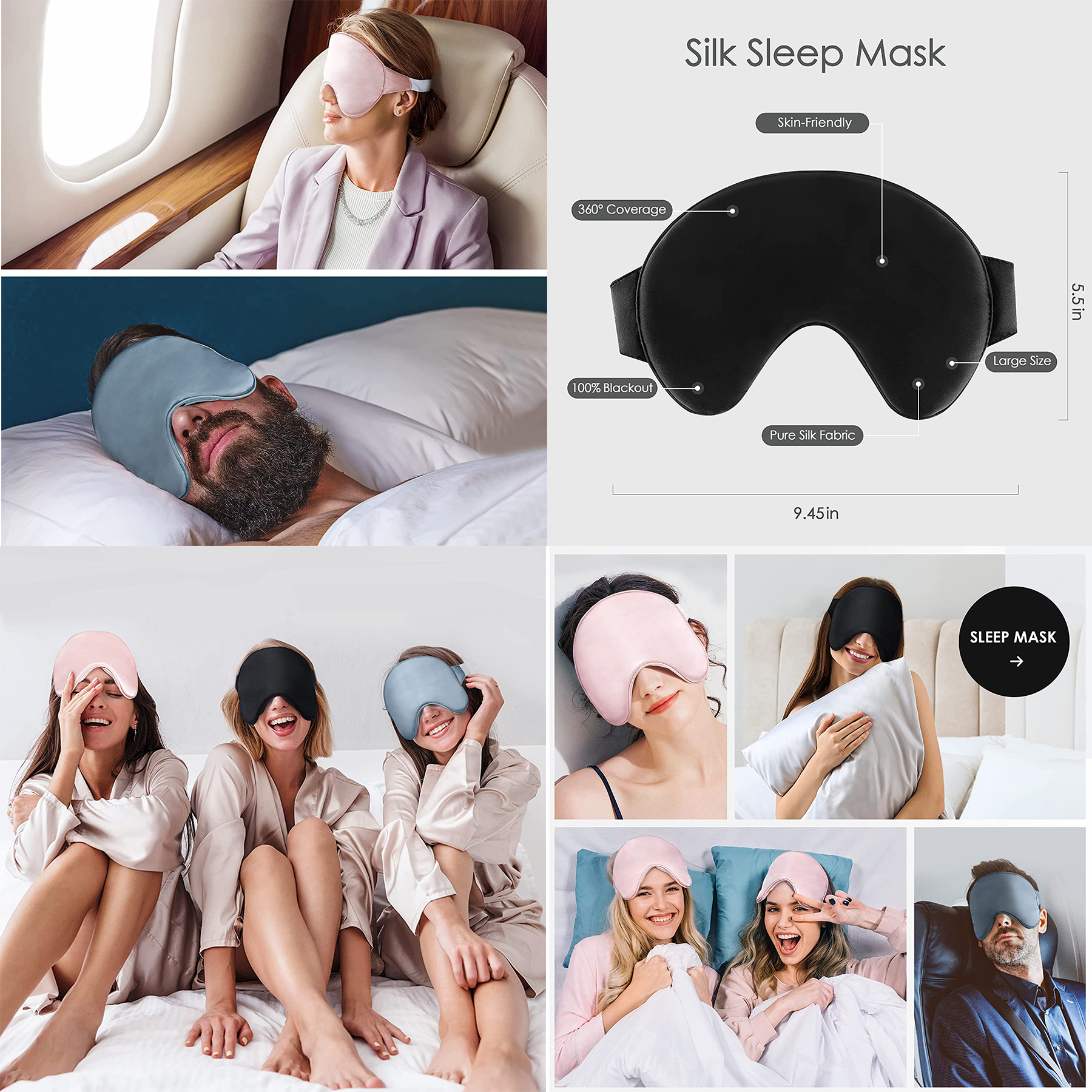 100% Blockout Sleep Mask 2
