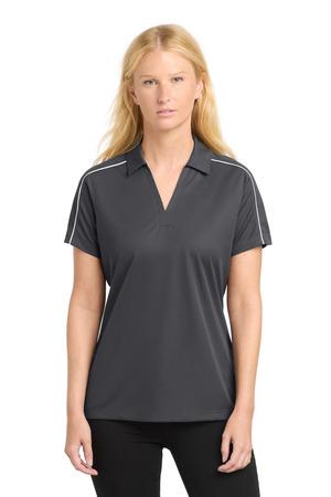 Sport-Tek Women's Micropique Sport-Wick Piped Polo. LST653