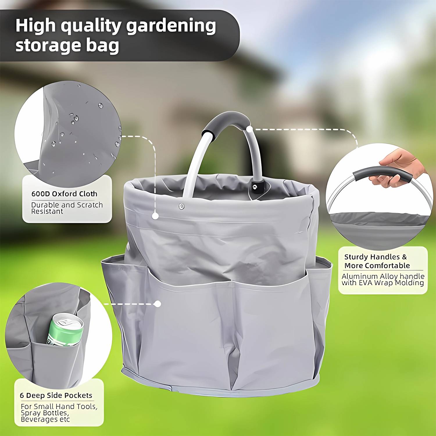 Foldable Bucket Tool Bag W/ Handle 5