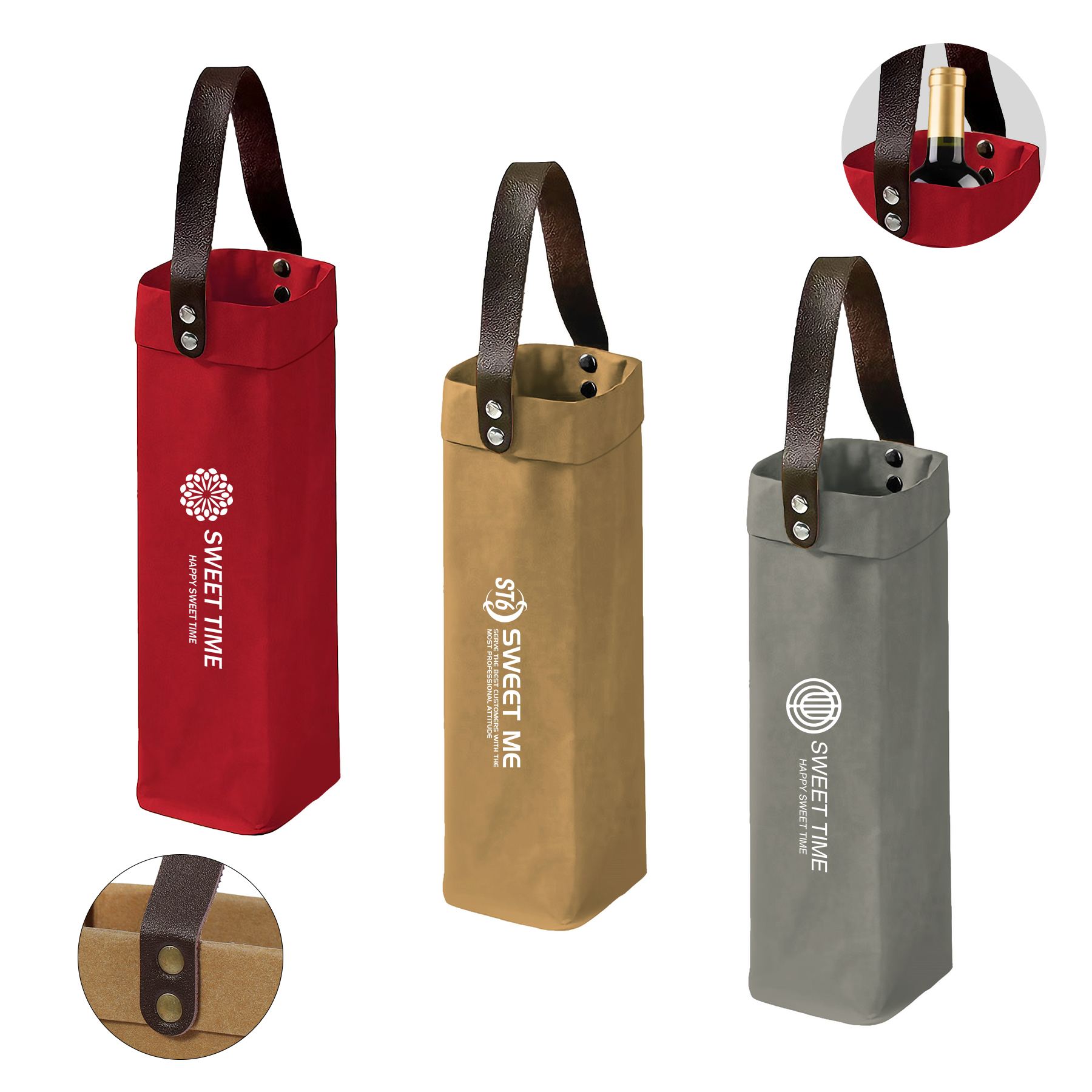 Kraft Paper Wine Carry Bag 3