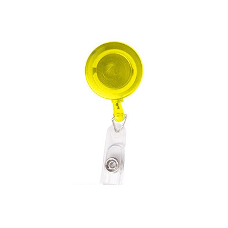 Cord Round Retractable Badge Reel with Metal Slip Clip 7