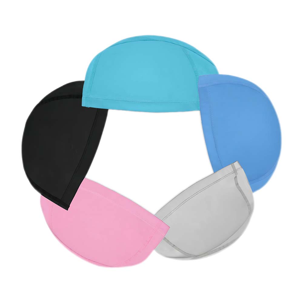 PU Waterproof Fabric Swimming Cap Elasticity Bathing Cap 2