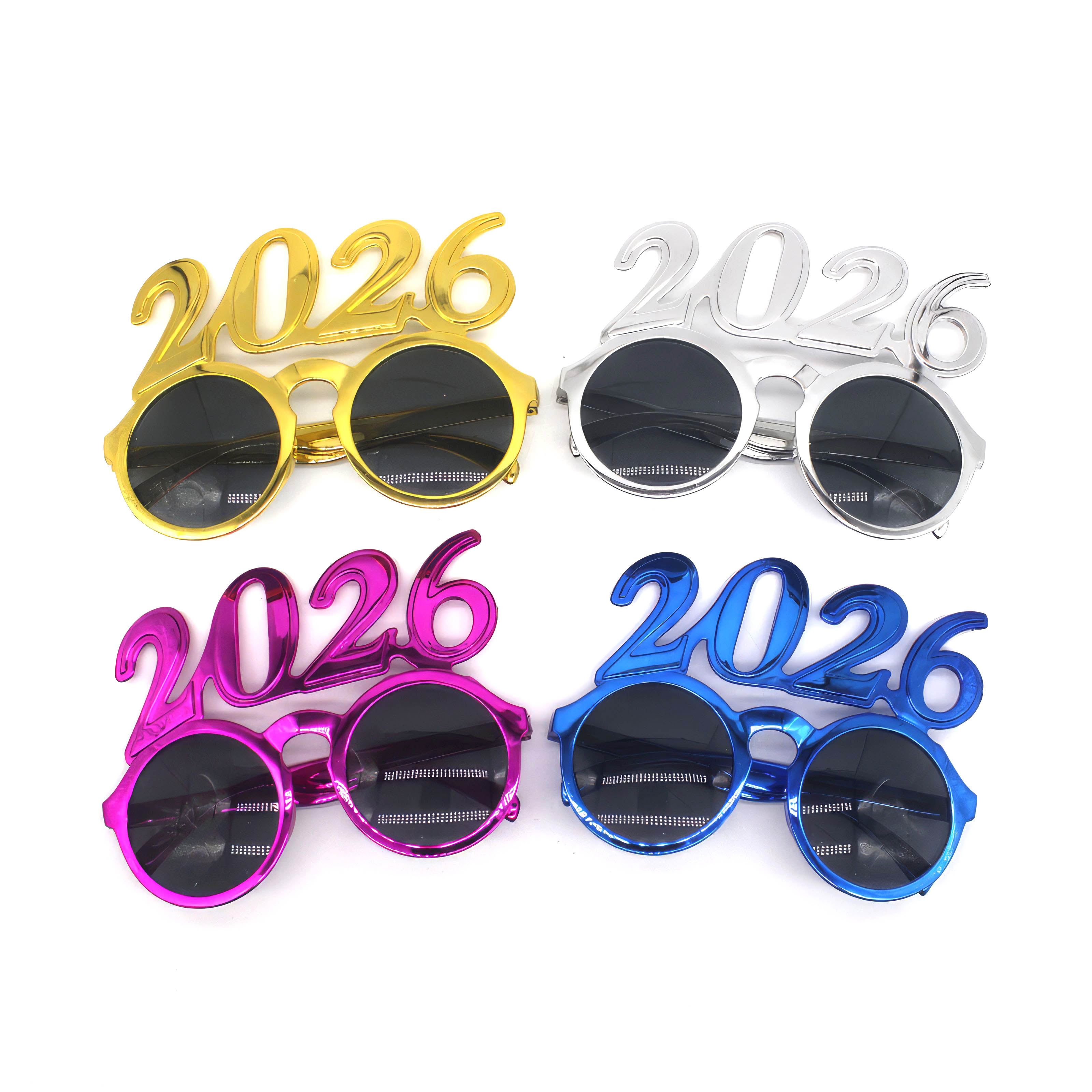 2026 Rounded New Year Party Glasses 6