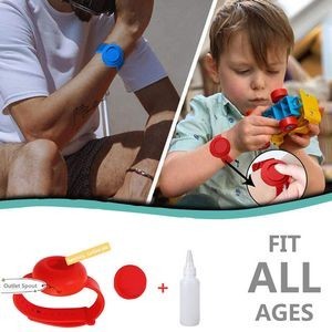 Adjustable Silicone Hand Sanitizer Bracelet Dispenser 10