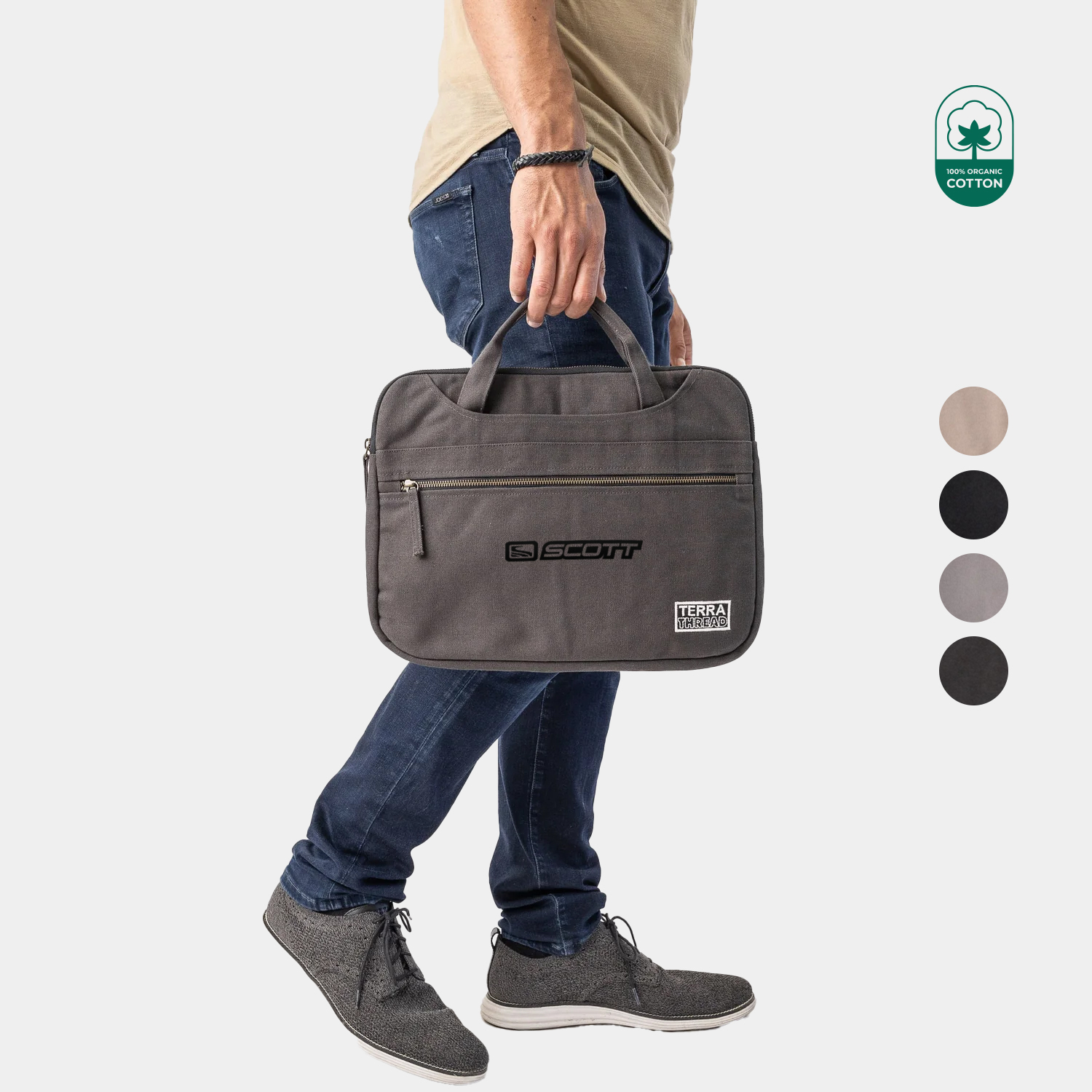 TERRA THREAD® - Hasta 14" Laptop Sleeve Sustainable GOTS & Fair Trade Certified 4