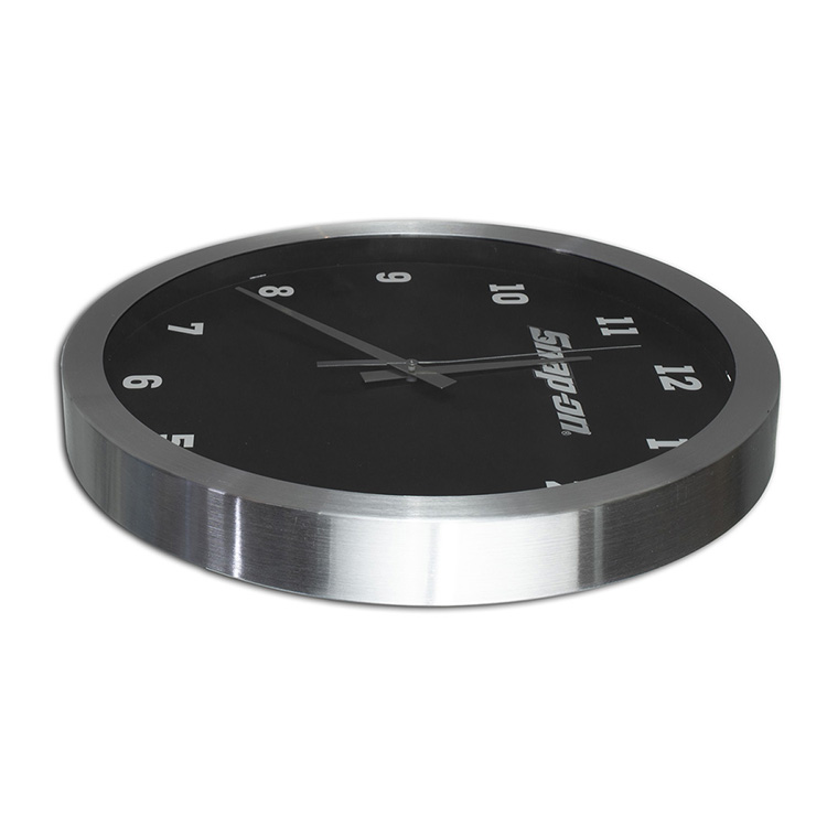 "Bridge" 14" Brushed Metal Wall Clock 5