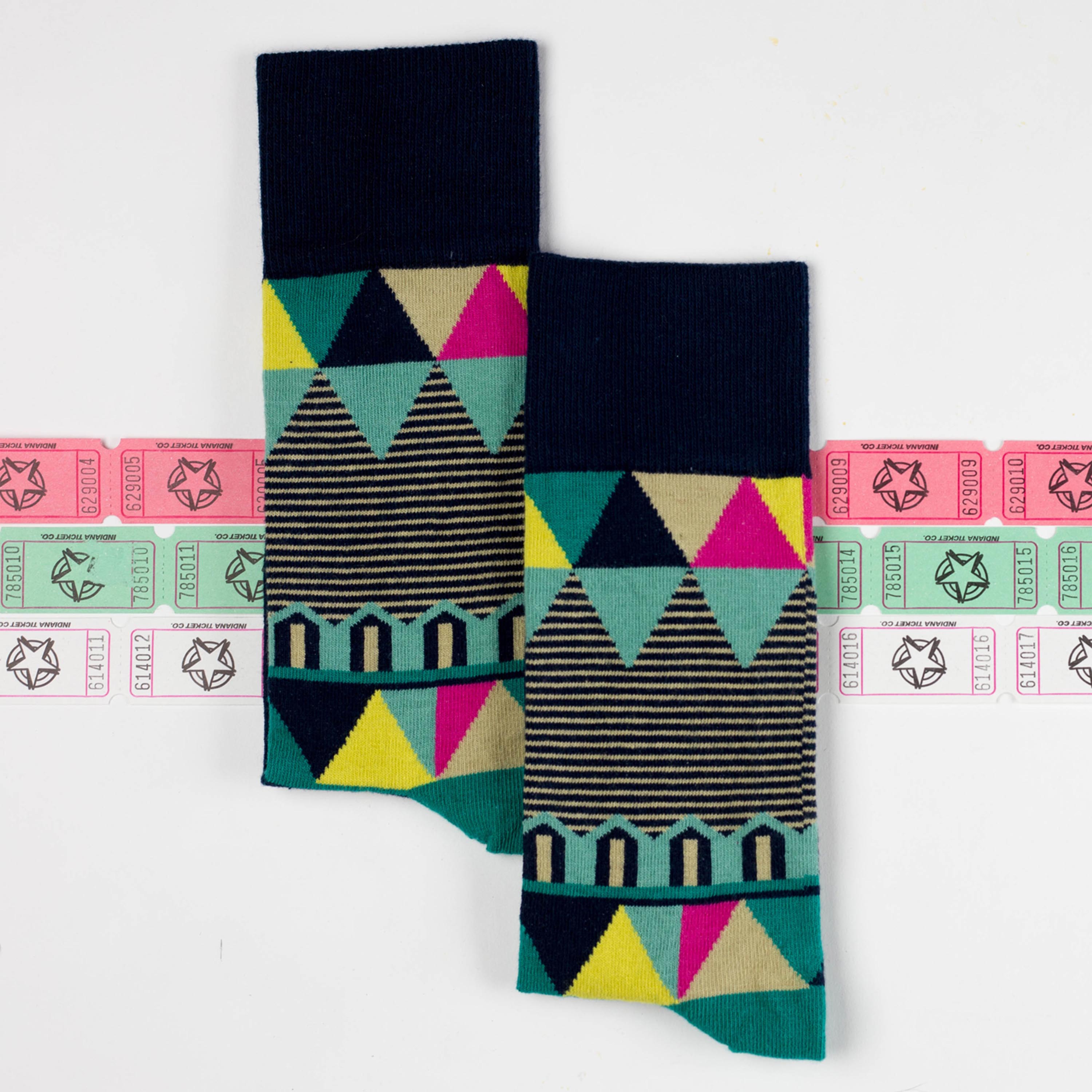 Sports Carnival Socks - Colorful Comfort for Festive Fun - American Made 2