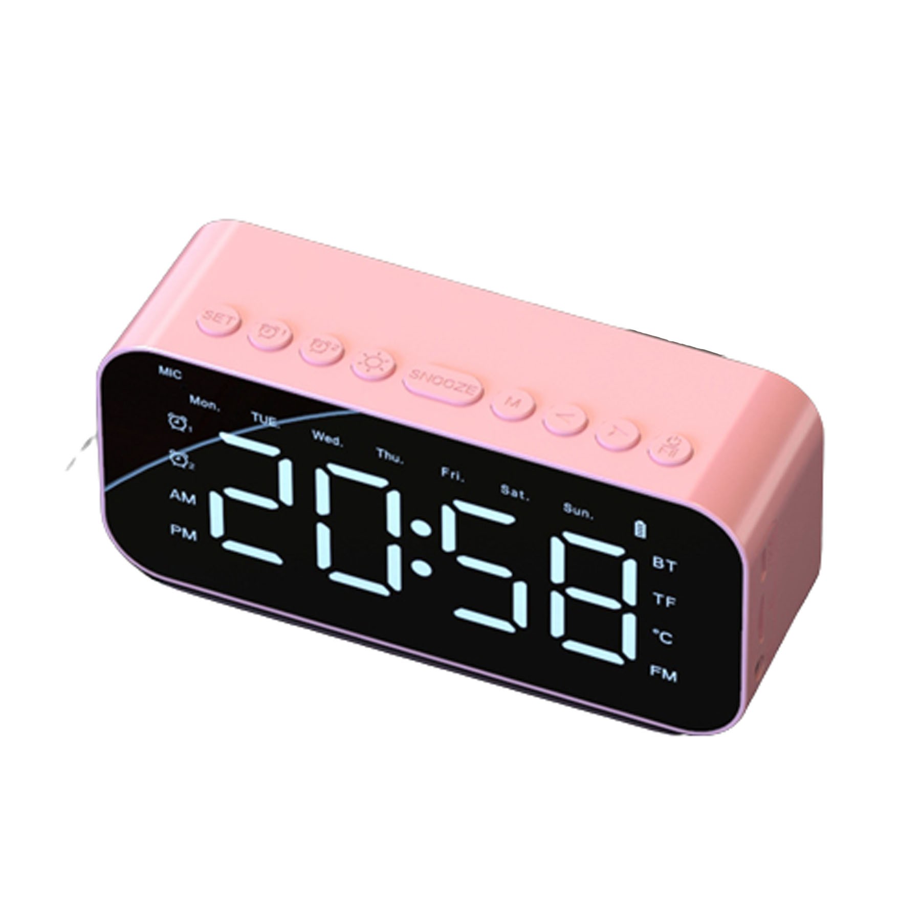 Digital Clock With Wireless Speaker 4