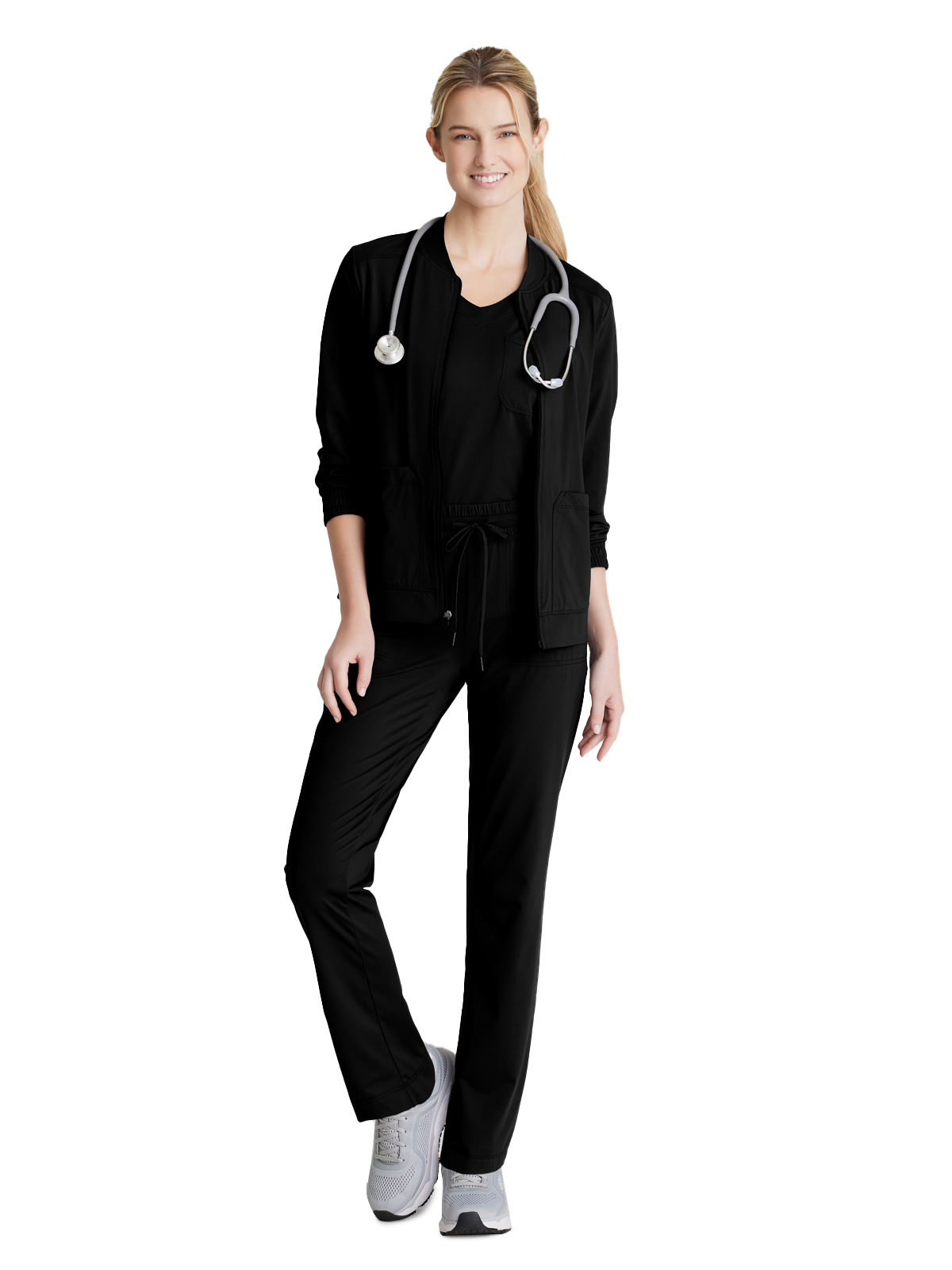 Skechers Slip-Ins - Women's Three-Pocket Zip-Up Contour Warm-Up Scrub Jacket 15