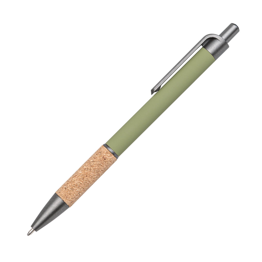 Otto Metal Pen w/Cork Grip & Black Refill 8