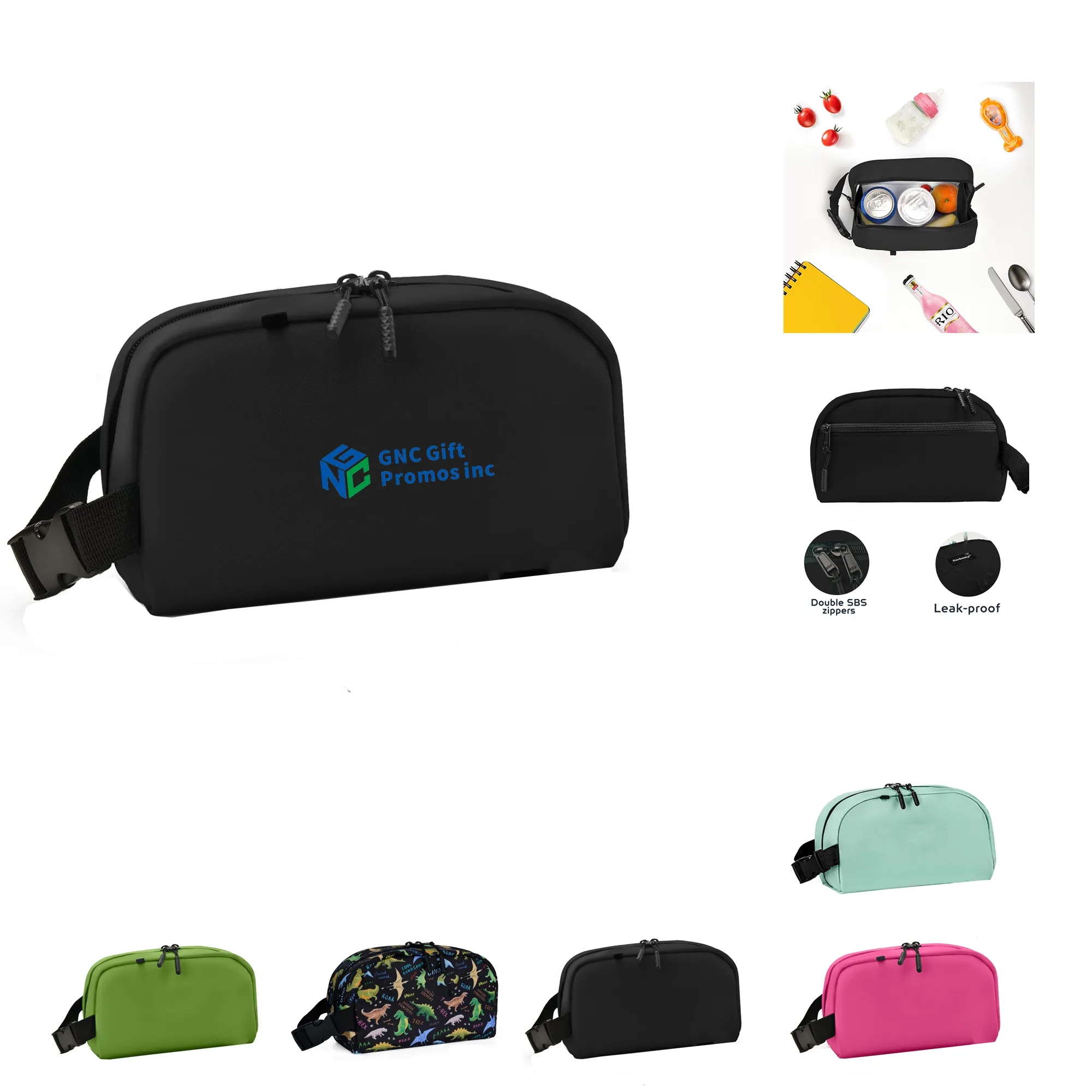 Small Cooler Freezable Lunch Bag for Work School Travel 8