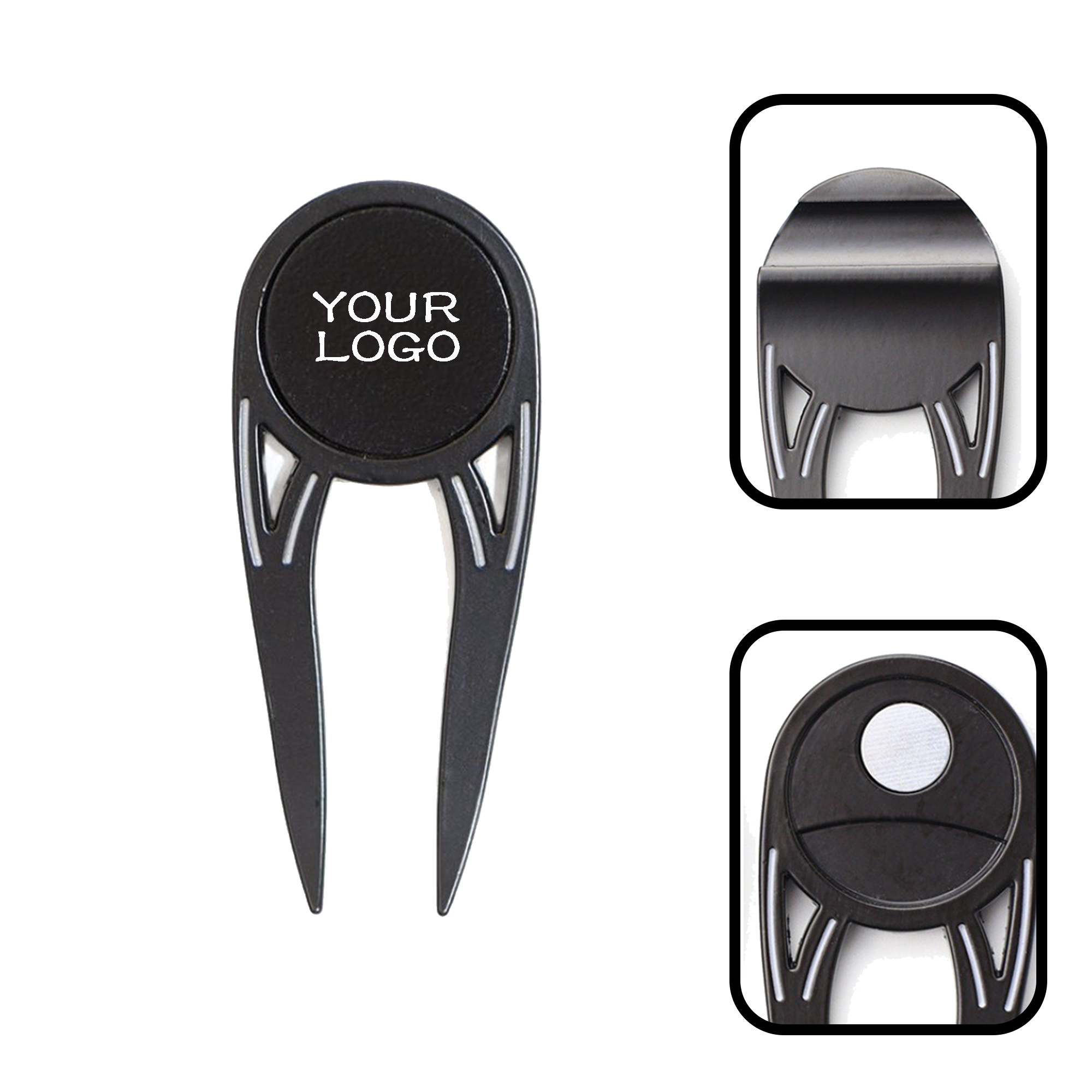 MOQ 20 PCS Zinc Alloy Pitchfork Divot Repair Tool 1