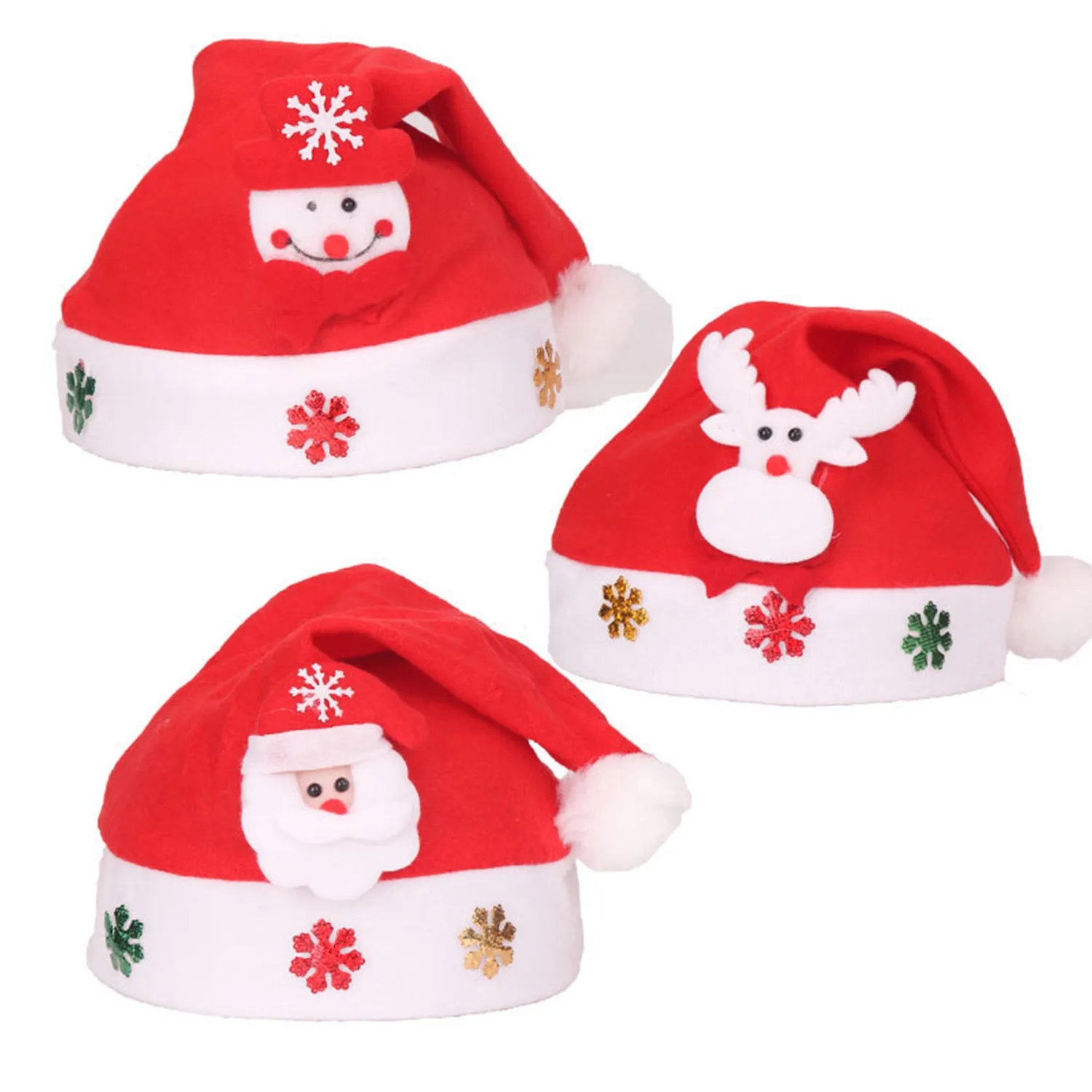 Adults/children Non-woven Santa Hats 2
