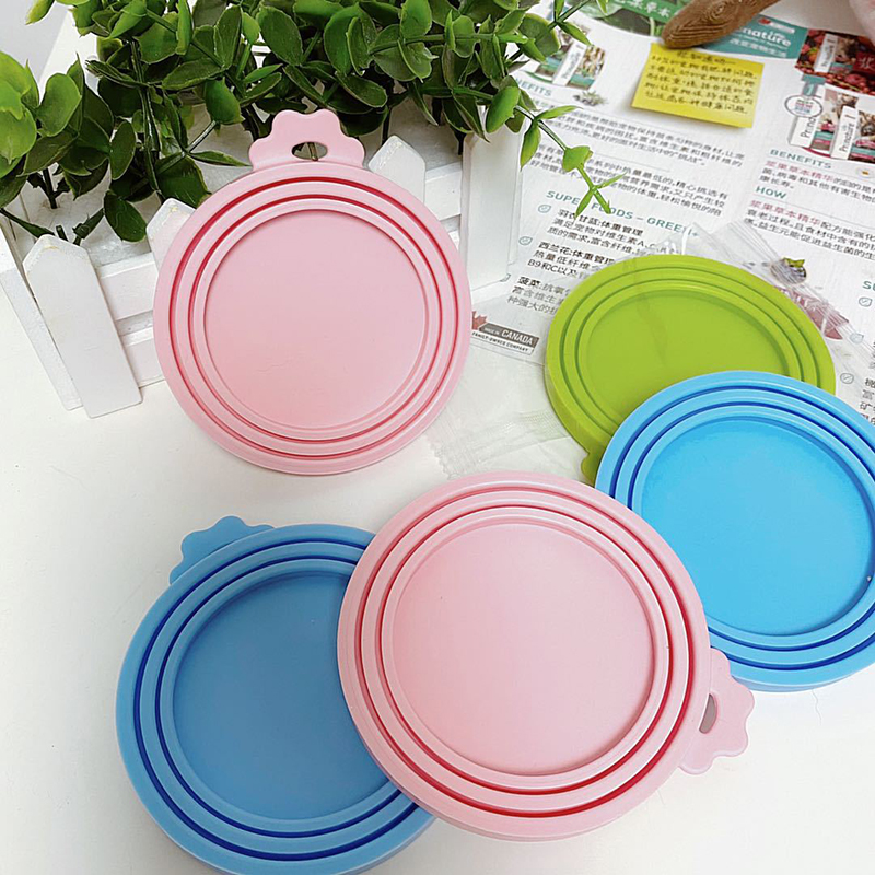 Silicone Can Lids for Pet Food Cans Fits Standard Size Can Tops 6