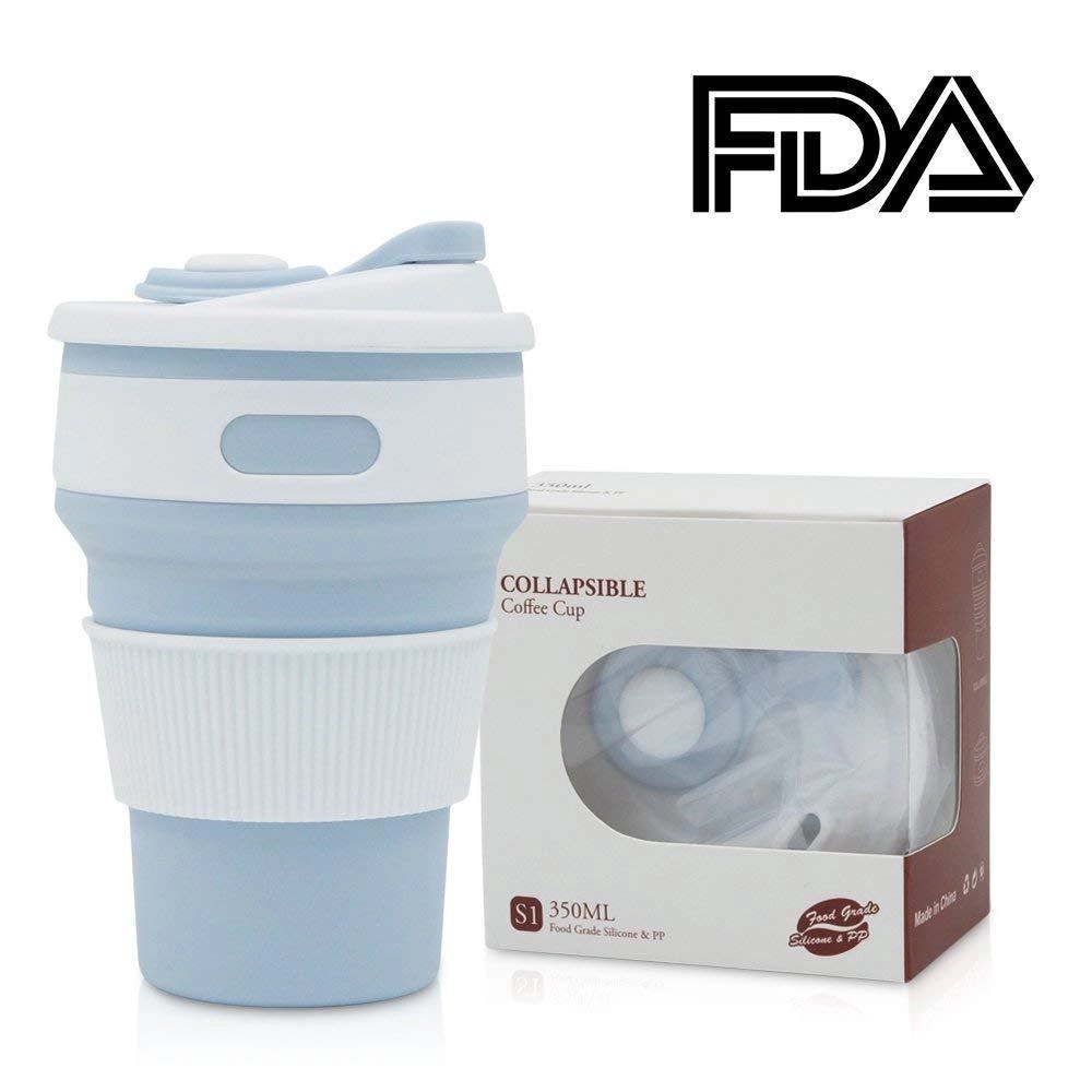 15oz/450ml Silicone Collapsible Hot Cup Coffee Mug 12