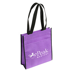 Peak Non-Woven Tote Bag with Pocket 12