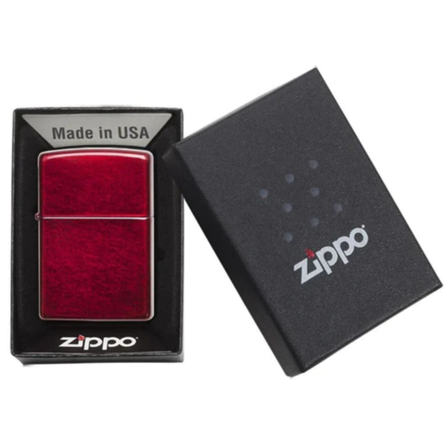 Genuine Zippo windproof lighter - Candy Apple Red 2