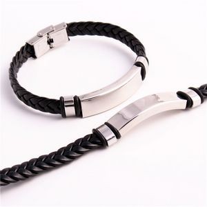 Leather Personalized Braided Bracelets 1