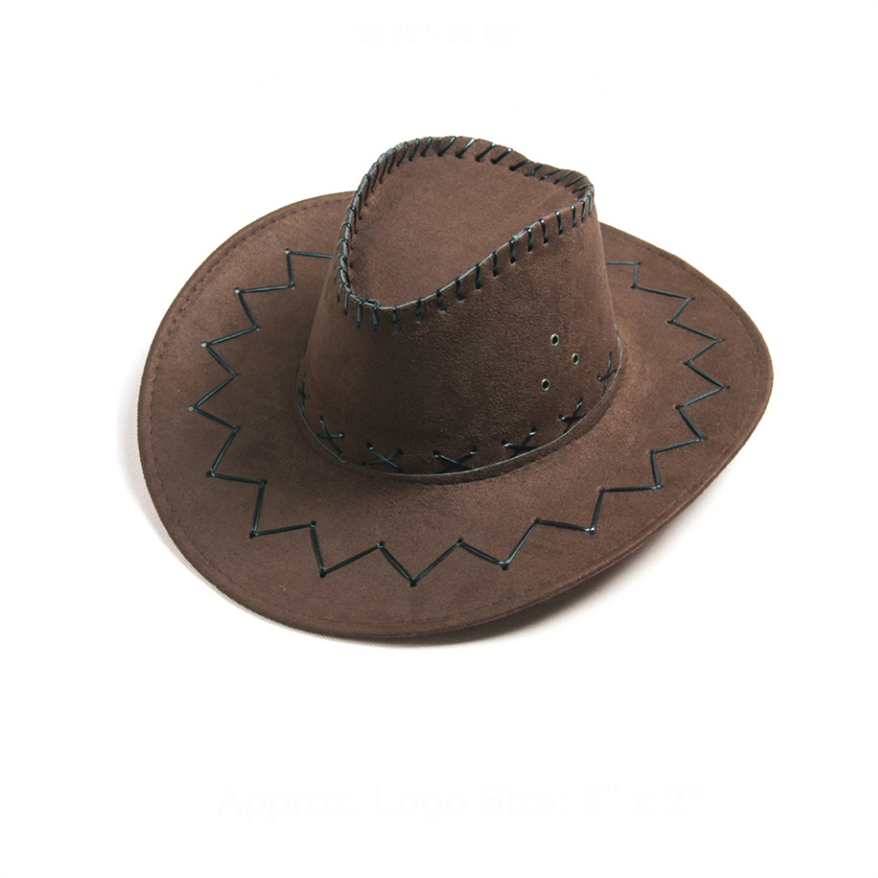 Western Wide Brim Suede Cowboy Hat 2