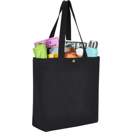 Repose 10oz Recycled Cotton Box Tote w/Snap 82