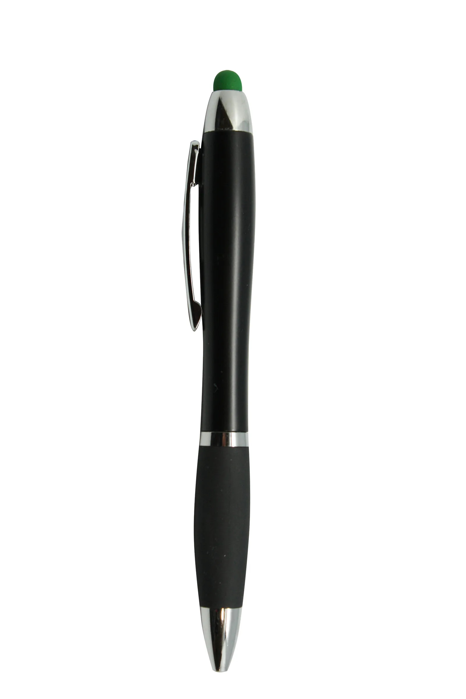 Curvy Plastic Light Up Pen with Stylus 9