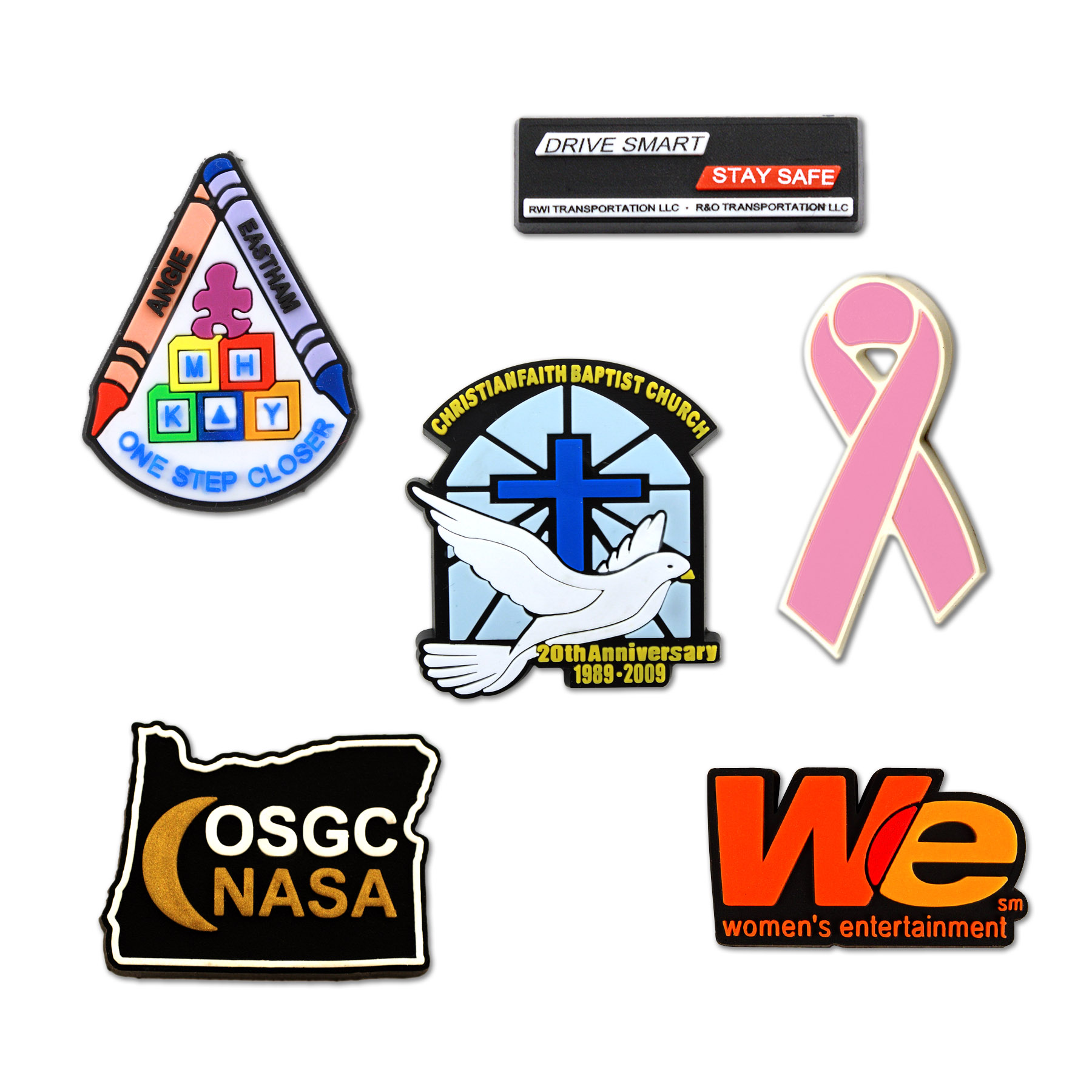 Custom Soft PVC Lapel Pins (1-1/2") 10